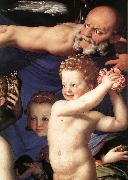 BRONZINO, Agnolo, Venus, Cupide and the Time (detail) fdg